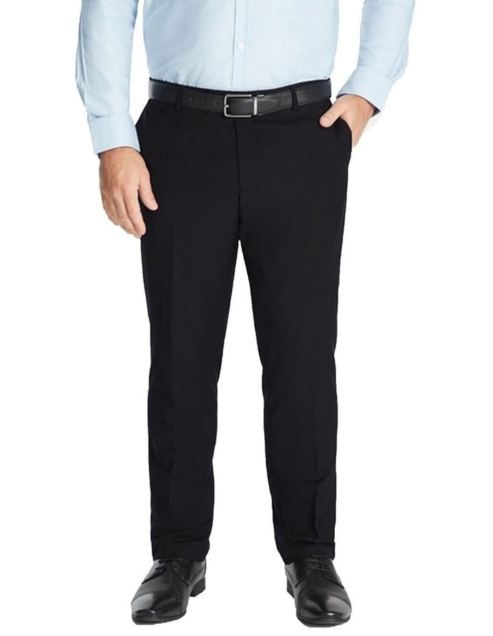 Mens Microfibre Trousers Dress Business Formal Office Pants Wrinkle-Friendly-8