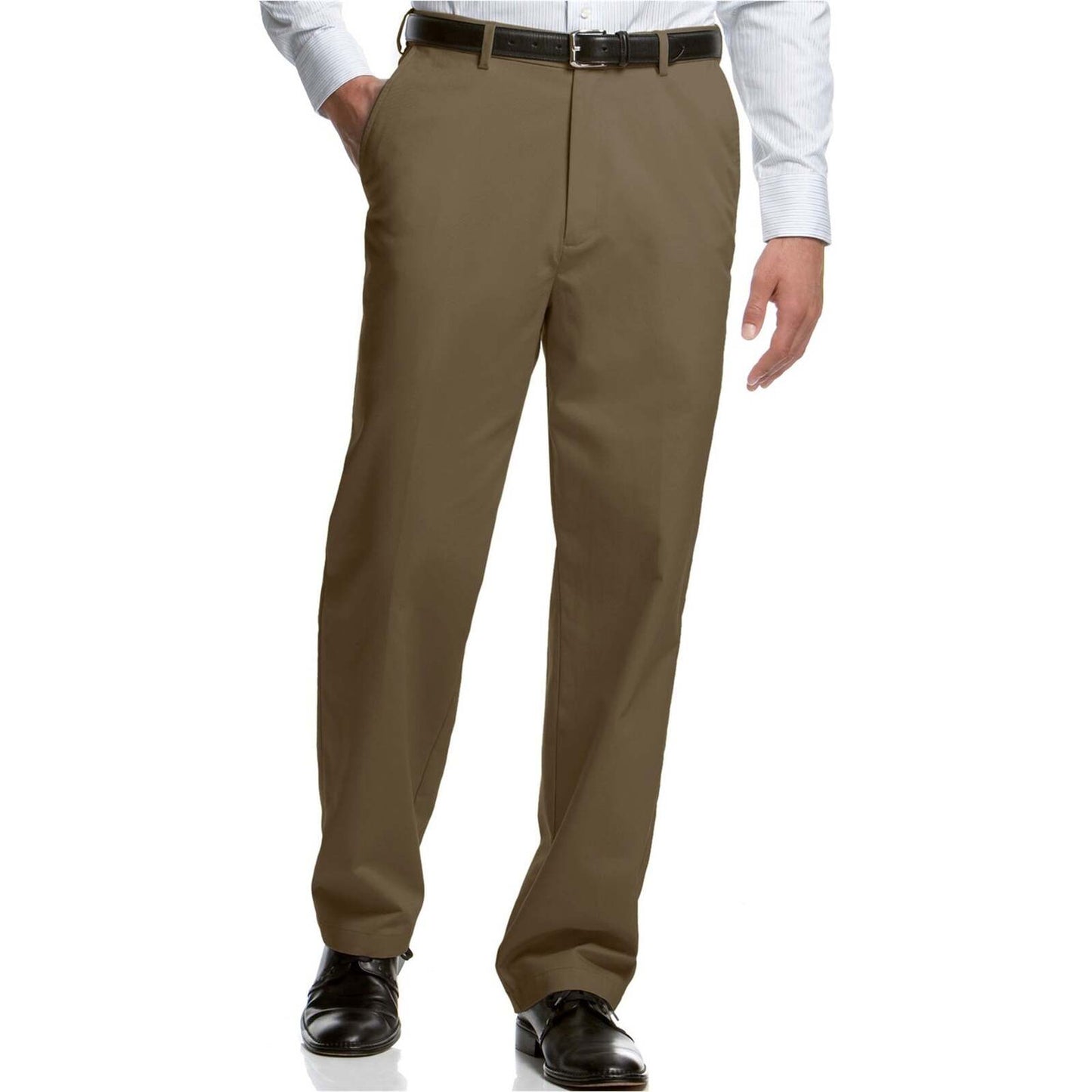 Mens Microfibre Trousers Dress Business Formal Office Pants Wrinkle-Friendly-27