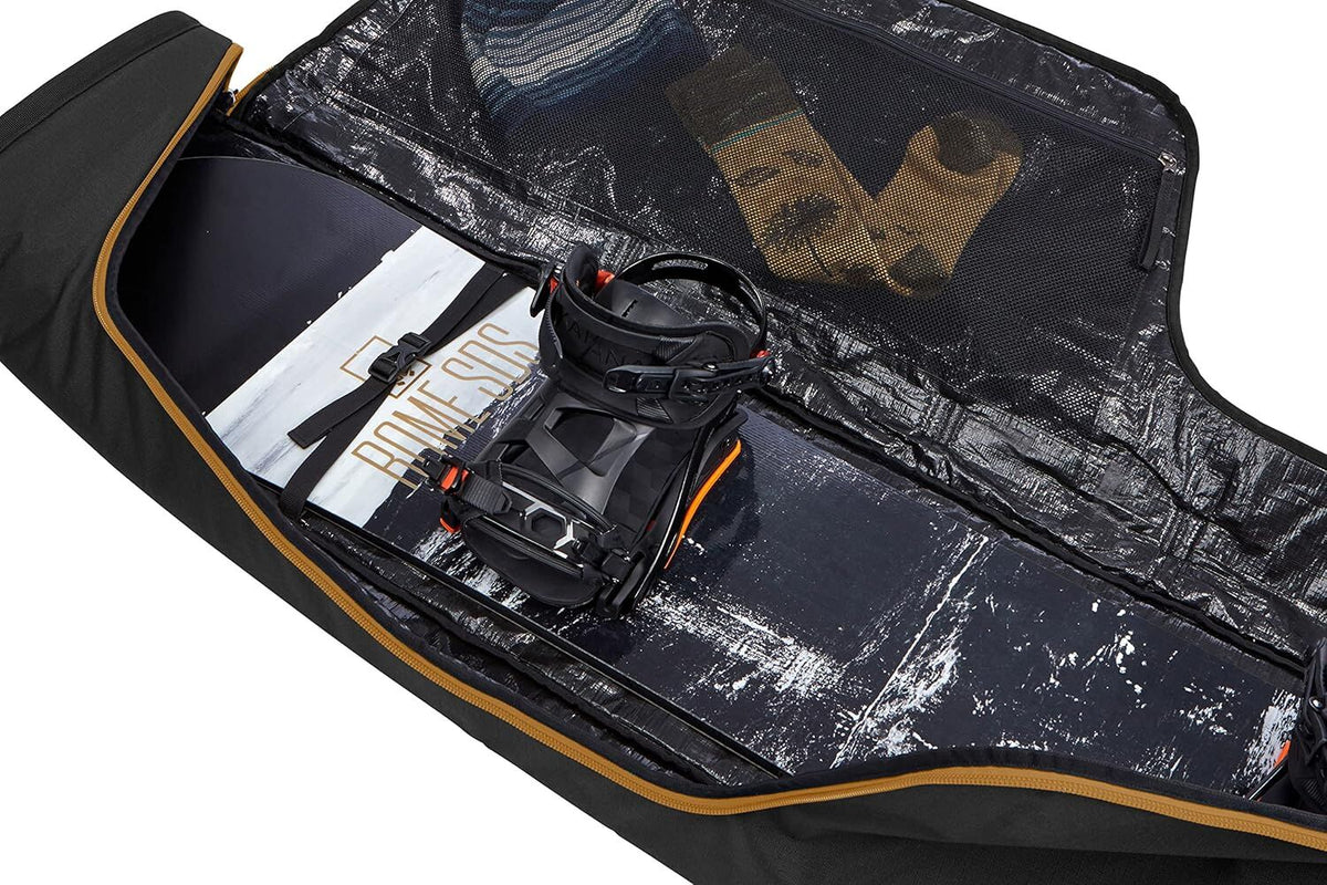 Thule 165cm Roundtrip Snowboard Bag Padded Travel Case in Black/Wood Thrush