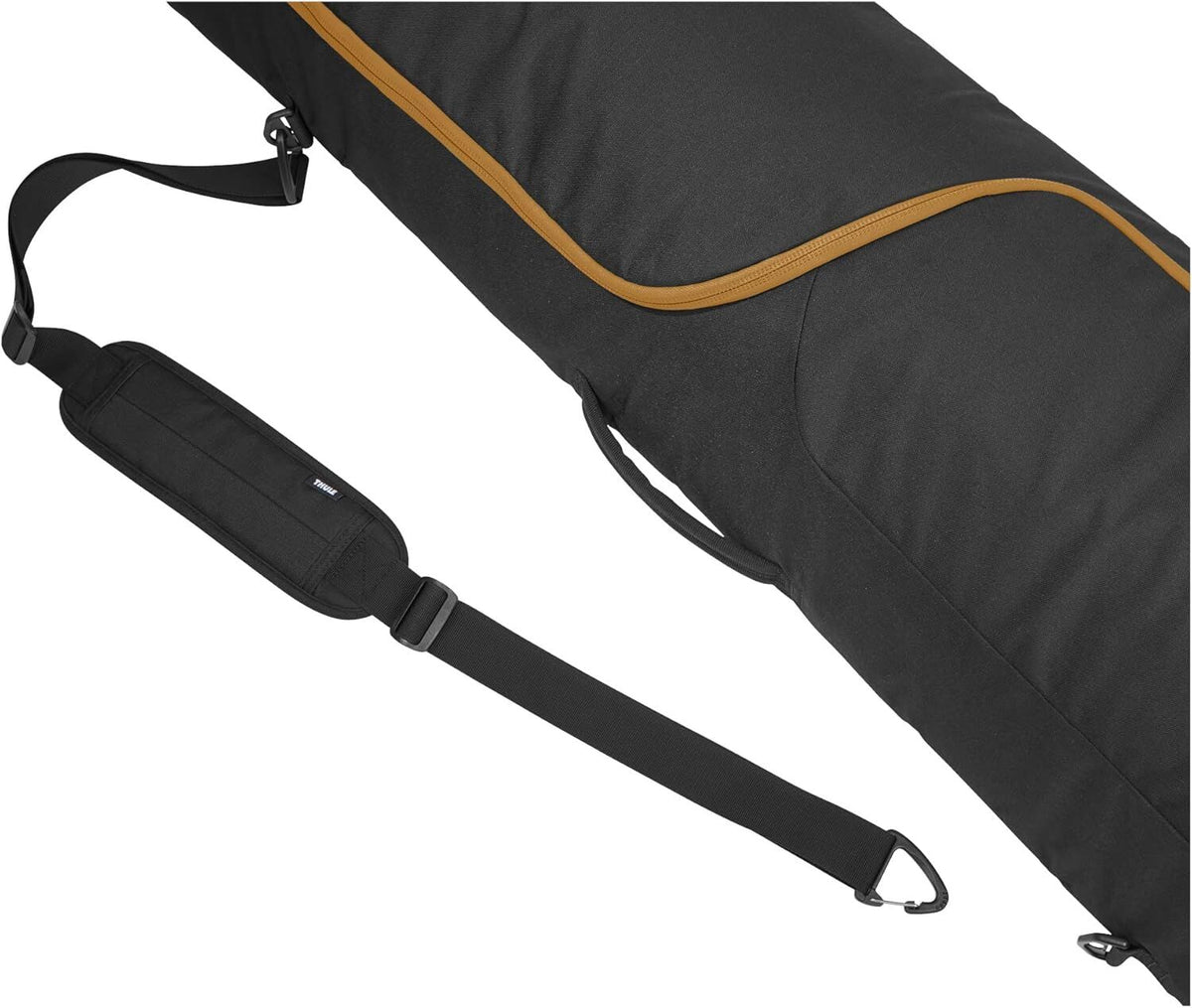 Thule 165cm Roundtrip Snowboard Bag Padded Travel Case in Black/Wood Thrush