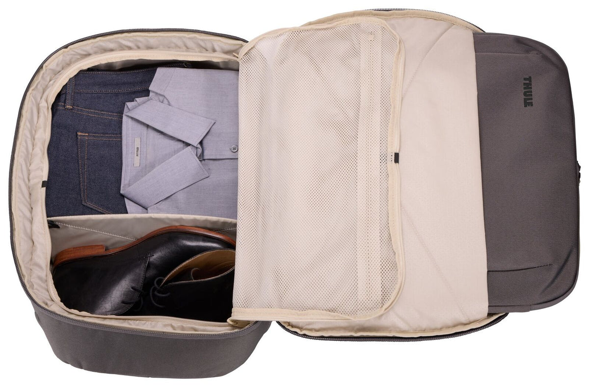 THULE Subterra 40L Airline Approved Carry-On Backpack Duffel w/ Laptop Sleeve in Vetiver Gray