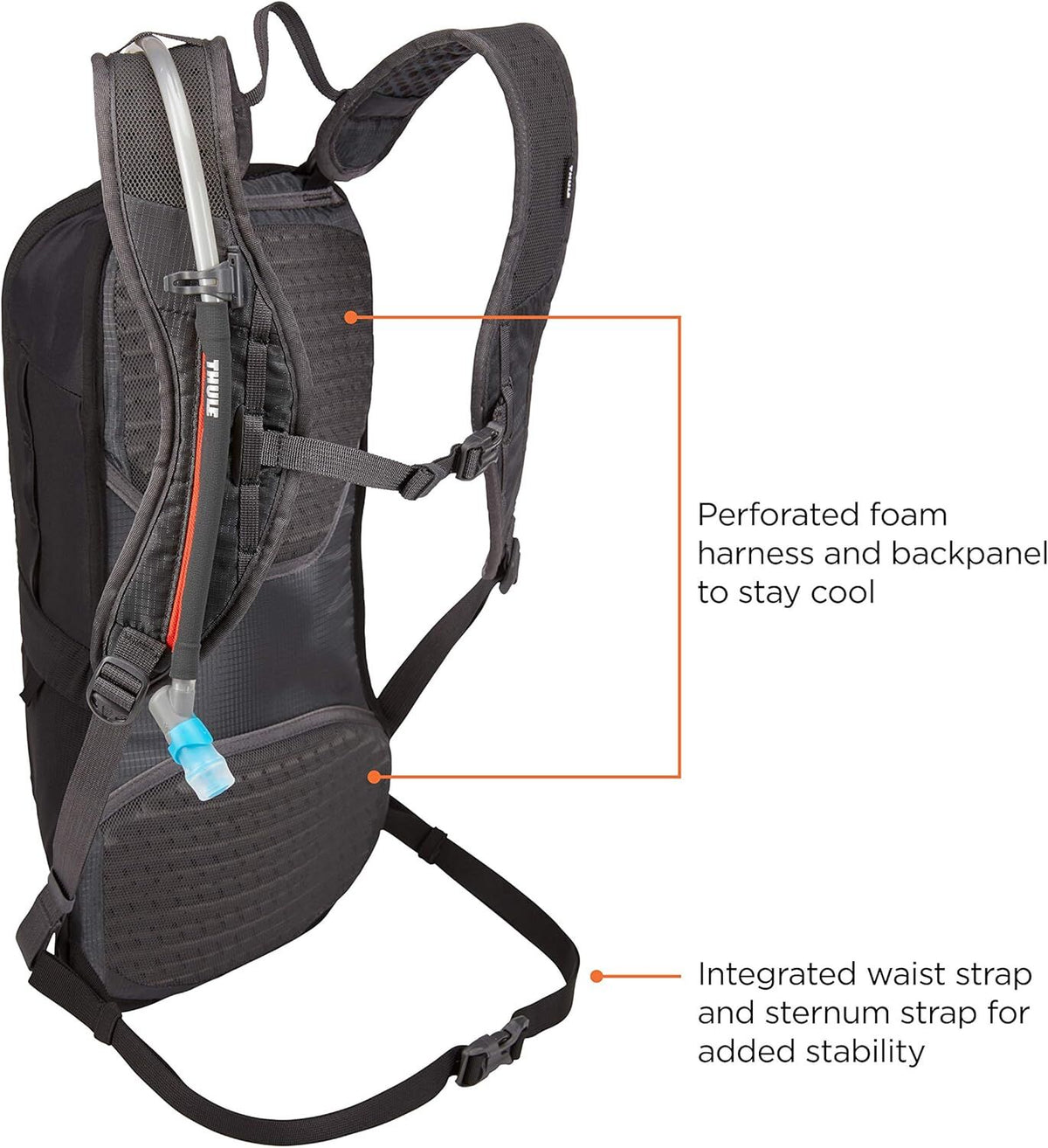 Thule Uptake Hydration Cycling Bike Riding Bag in Black (8L Storage + 2.5L Water Reservoir)