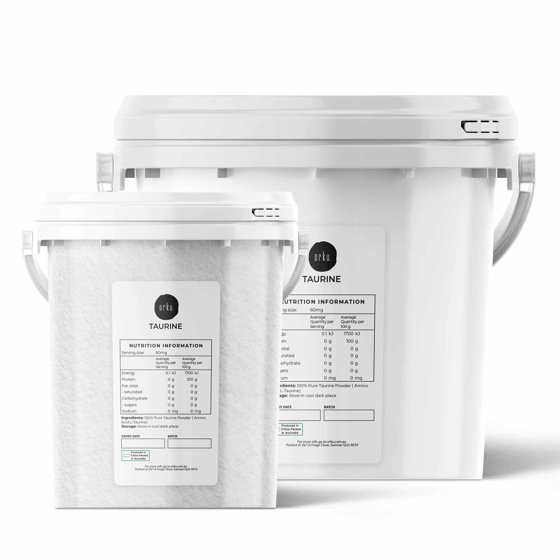 Taurine Powder Tub - Pure Amino Acid L-Taurine Vitamin Supplement Bulk-0