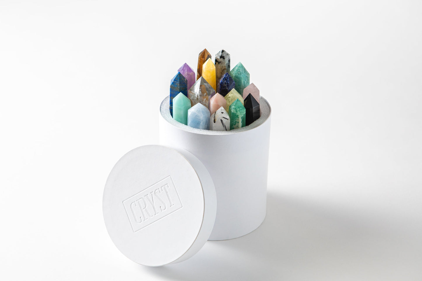 Taurus Crystal Trio - Rose Quartz, Selenite + Lapis Lazuli-4