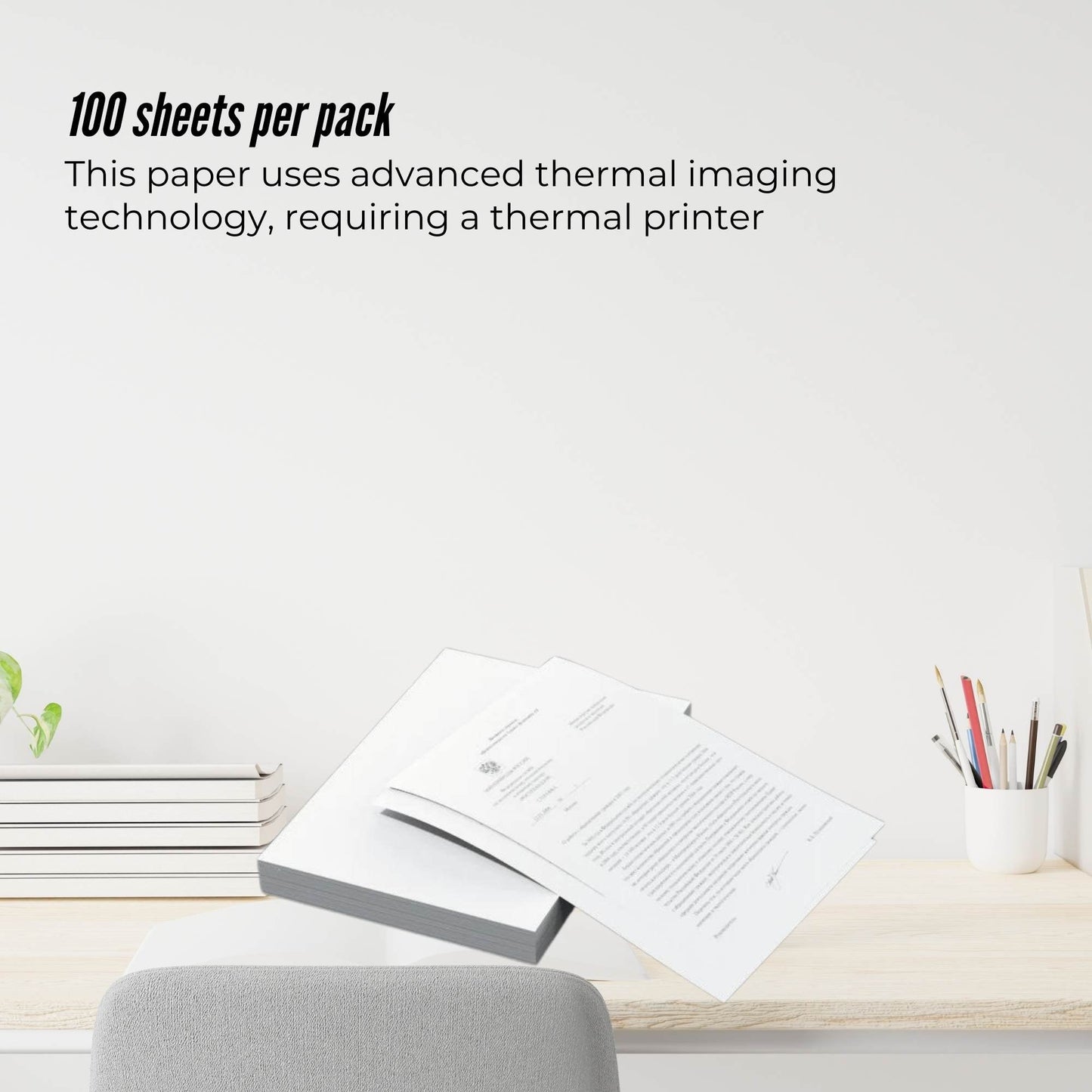 Tooleroo A4 Thermal Printer Paper Sheets White - BPA Free Bulk-2
