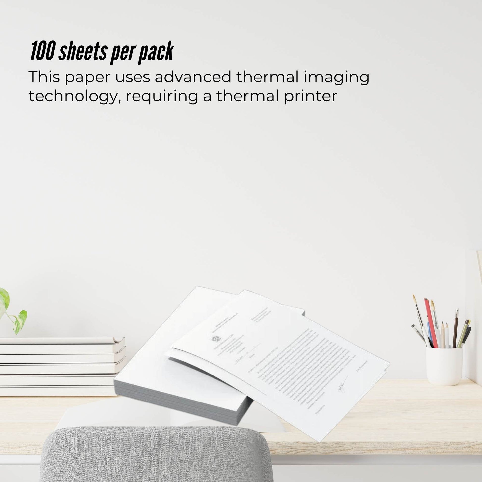 Tooleroo A4 Thermal Printer Paper Sheets White - BPA Free Bulk-2