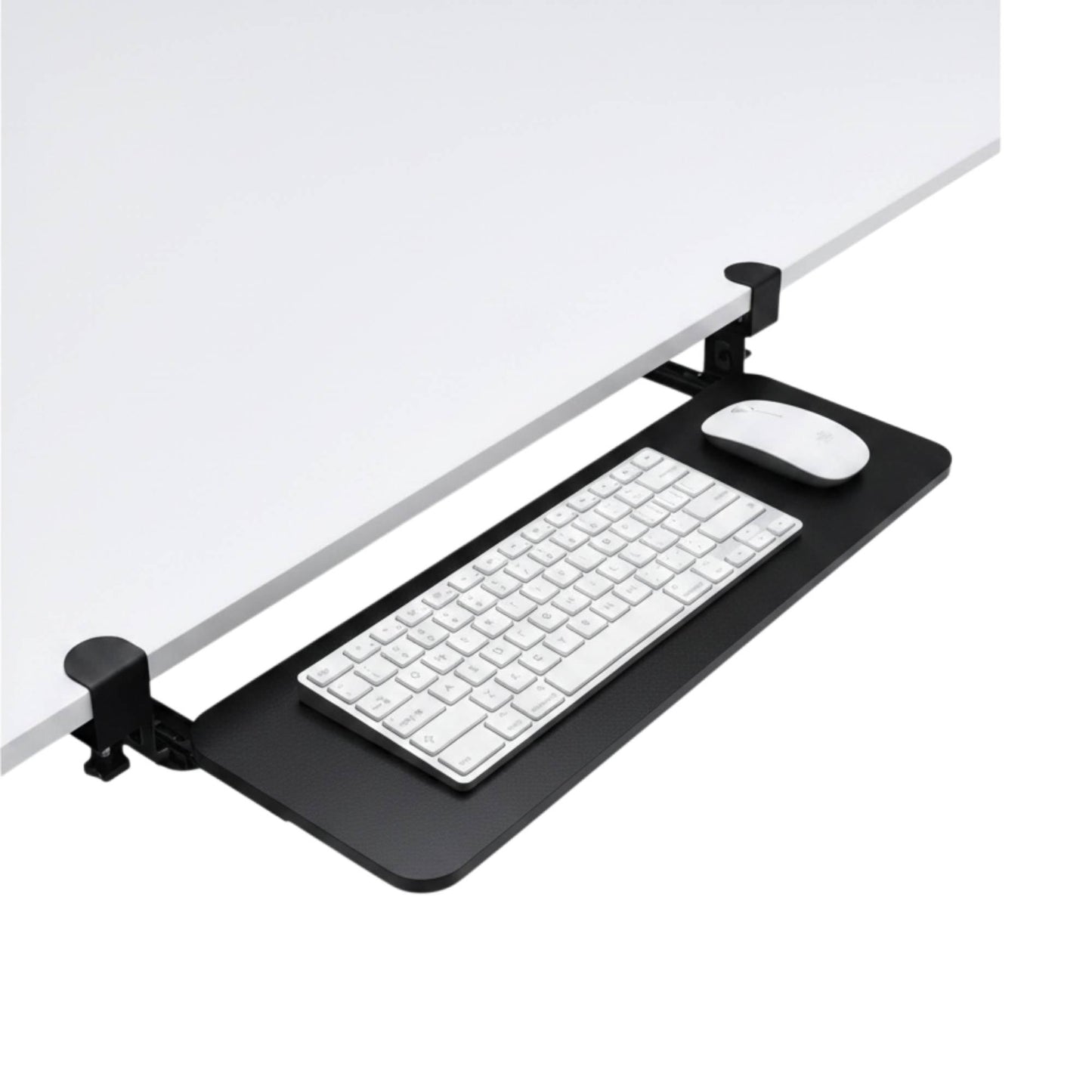 Tooleroo Computer Keyboard Tray Under Desk Clamp On Pull Out 65cm - Black-0