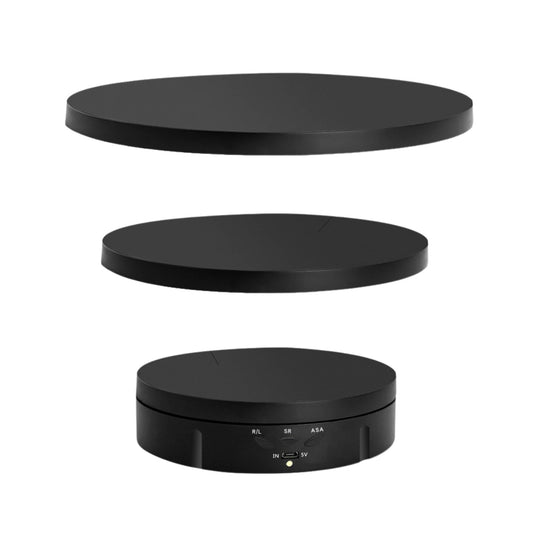 Tooleroo Electric 360 Rotating Product Display Stand Black for Merchandise Video-0