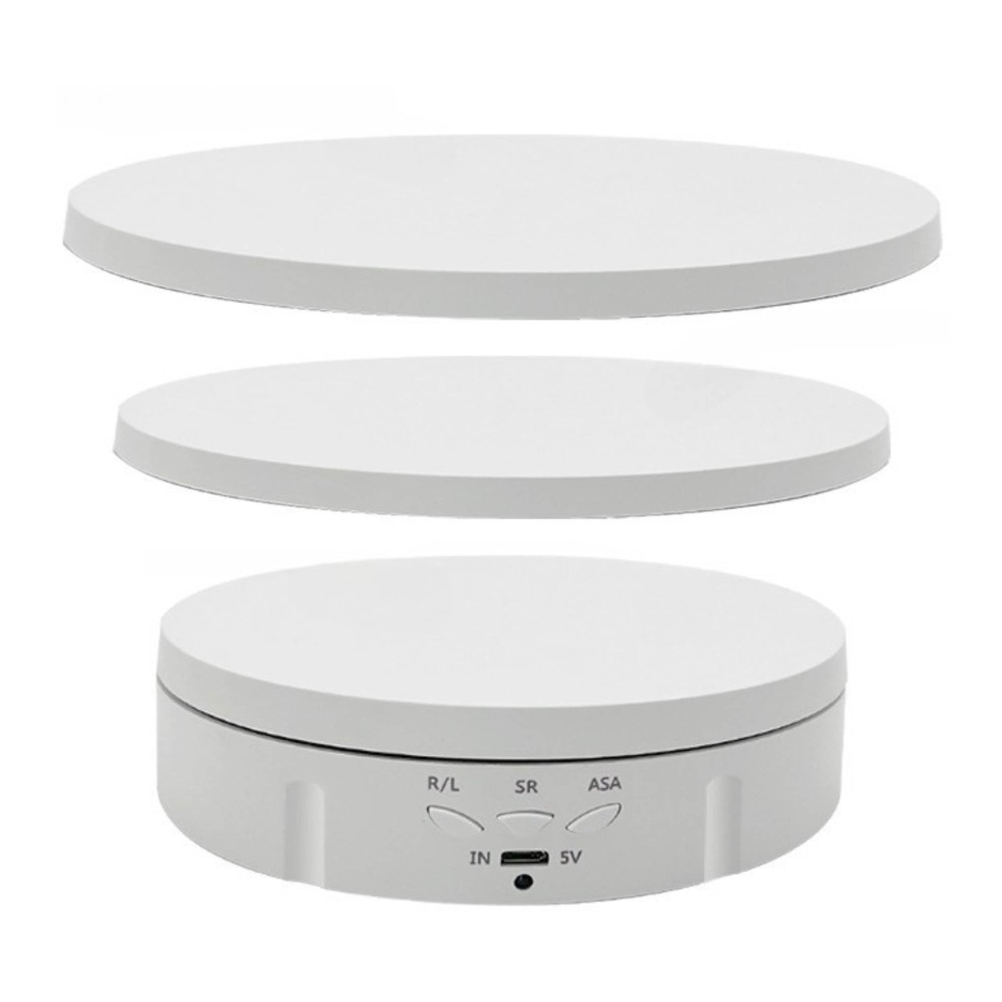 Tooleroo Electric 360 Rotating Product Display Stand White for Merchandise Video-0