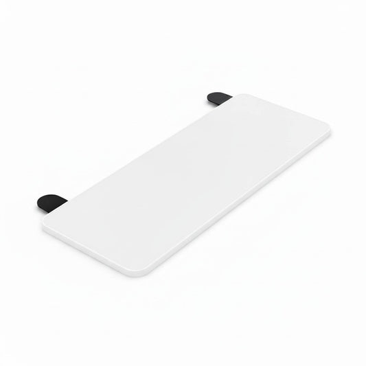 Tooleroo Folding Tray Desk Extender - Clamp-On Table Extension Shelf White-0