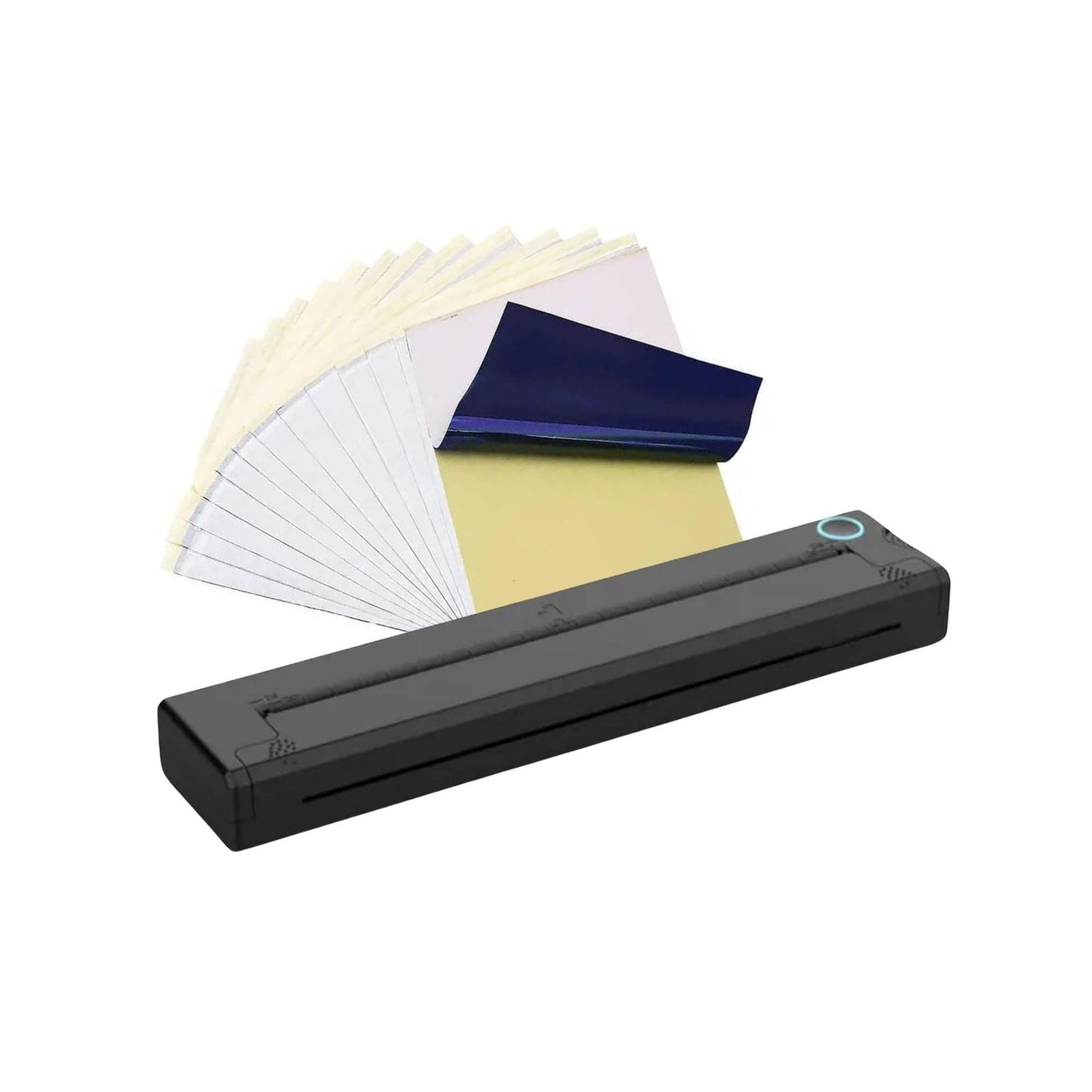 Tooleroo Portable A4 Thermal Printer Black + Tattoo Stencil Paper - Wireless-0