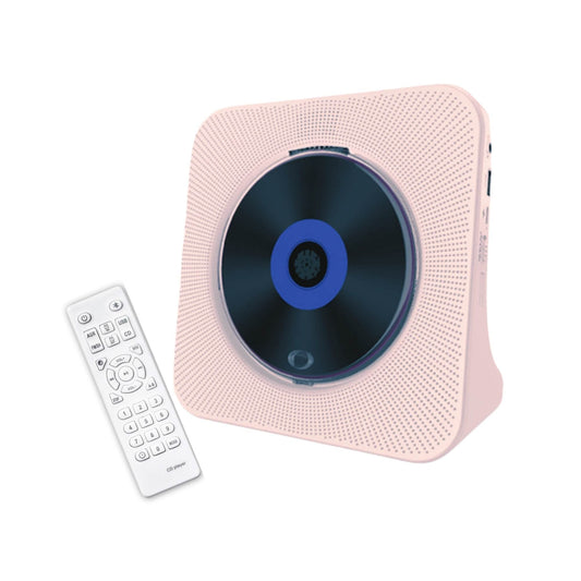 Tooleroo USB Rechargeable Desktop CD Player Speaker – Bluetooth Portable Pink-0