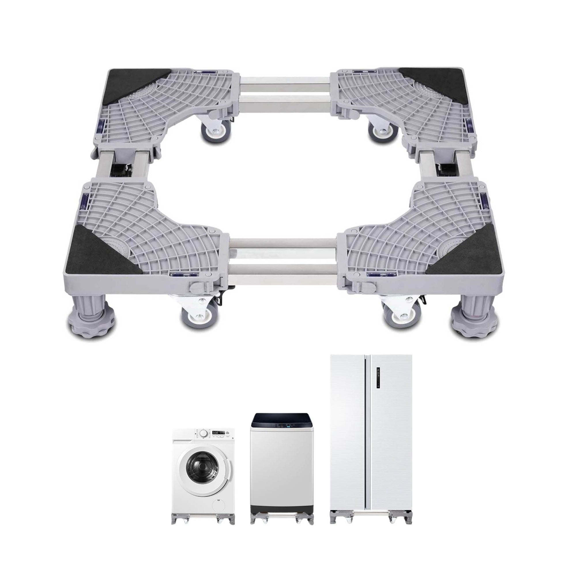 Tooleroo Washing Machine Stand - Wheeled Adjustable Fridge and Appliance Base-0