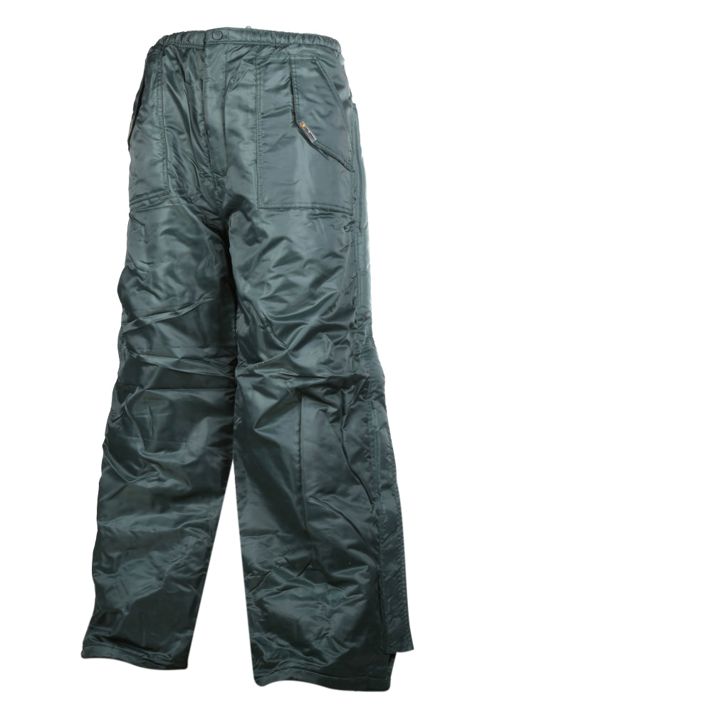 Frontier Mens Freezer Work Pants - Bottle Green (Cold Work Wear Trousers)-3
