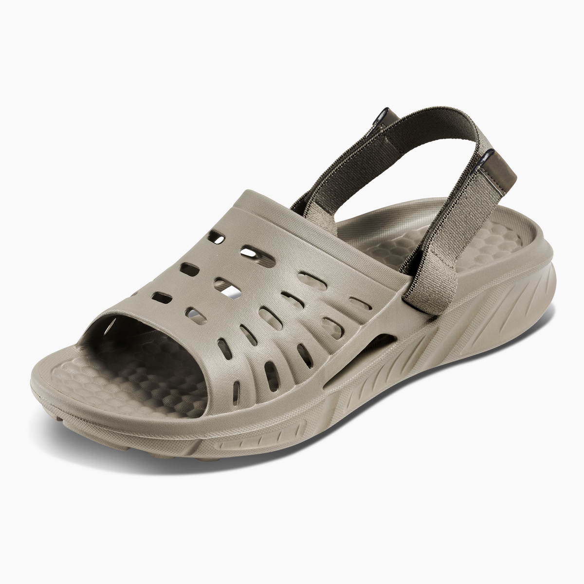 Joybees Adults Trekking Slide Flip Flop Thongs Water Aqua Shoes in Grey/Green