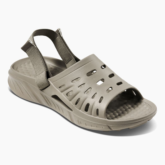 Joybees Adults Trekking Slide Flip Flop Thongs Water Aqua Shoes in Grey/Green