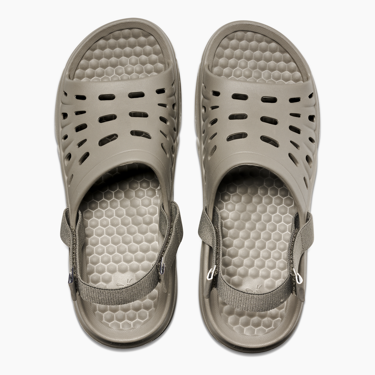 Joybees Adults Trekking Slide Flip Flop Thongs Water Aqua Shoes in Grey/Green