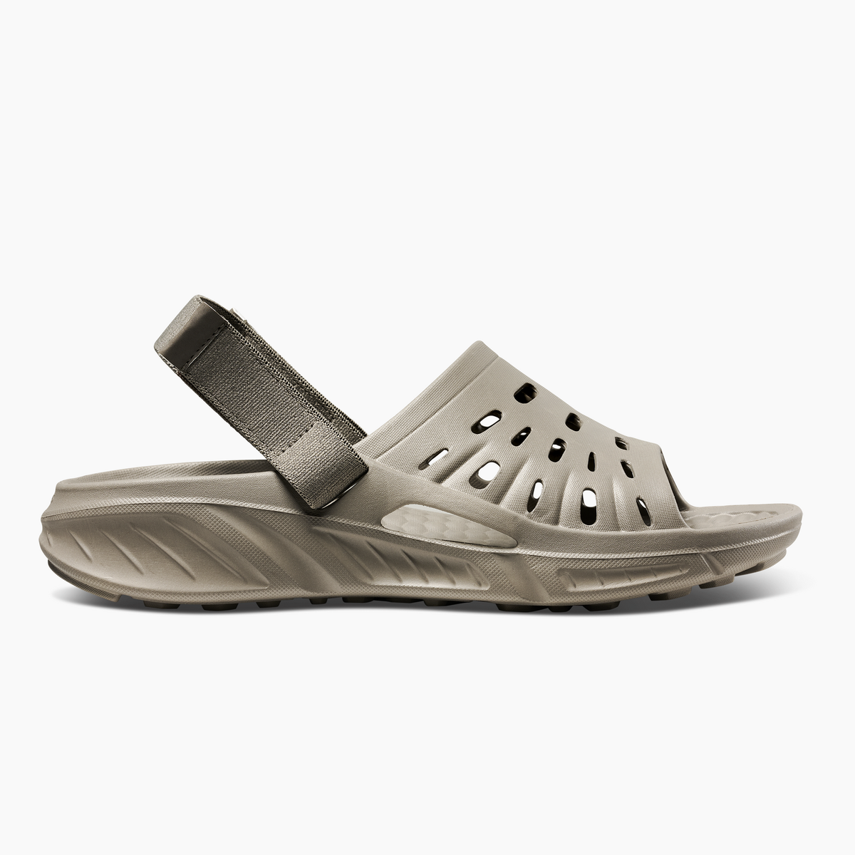 Joybees Adults Trekking Slide Flip Flop Thongs Water Aqua Shoes in Grey/Green