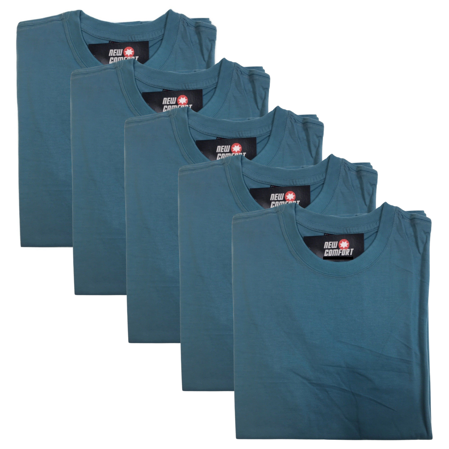 5x Plain T Shirt 100% COTTON Basic Blank Tee Mens Ladies Casual BULK Adults-4