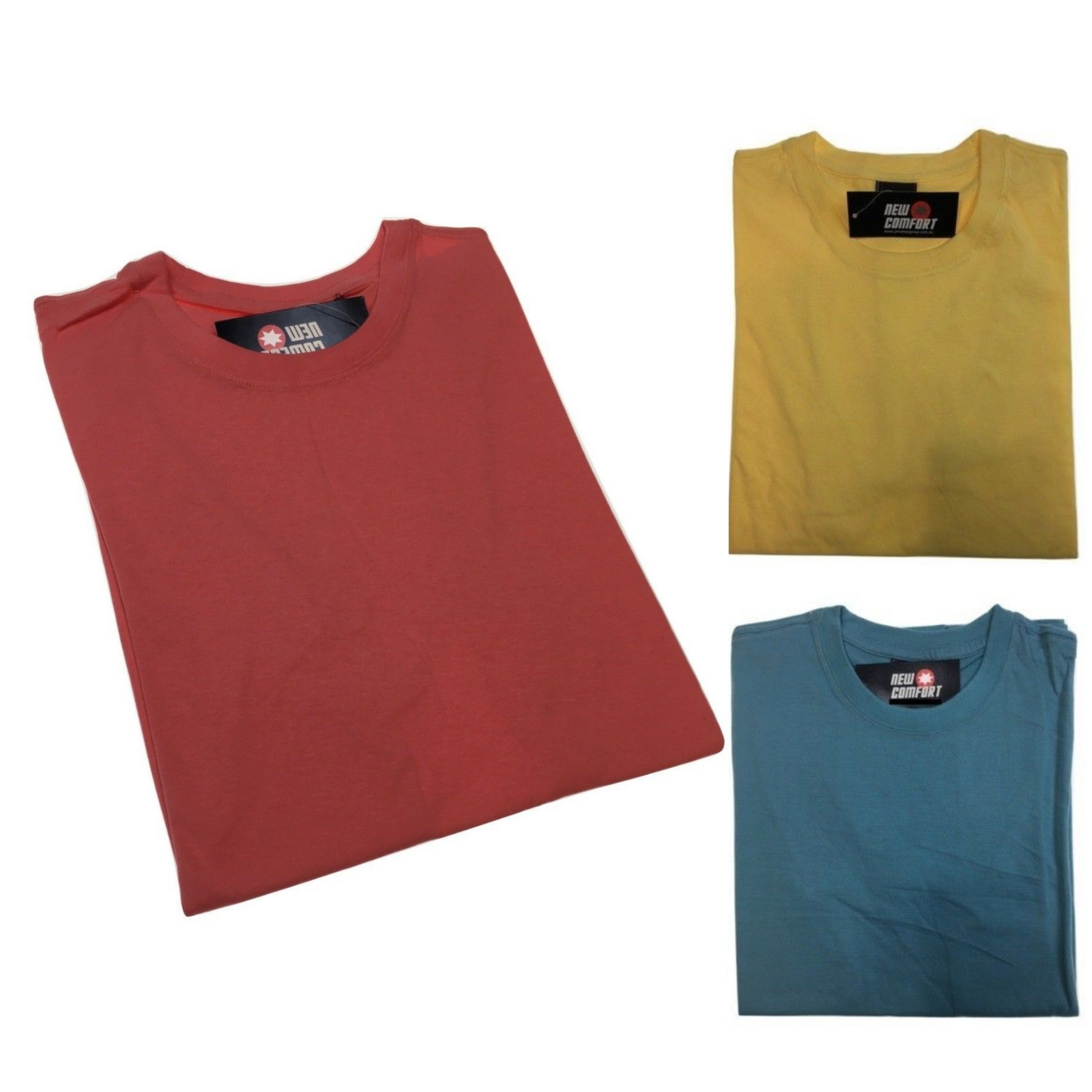 5x Plain T Shirt 100% COTTON Basic Blank Tee Mens Ladies Casual BULK Adults-0