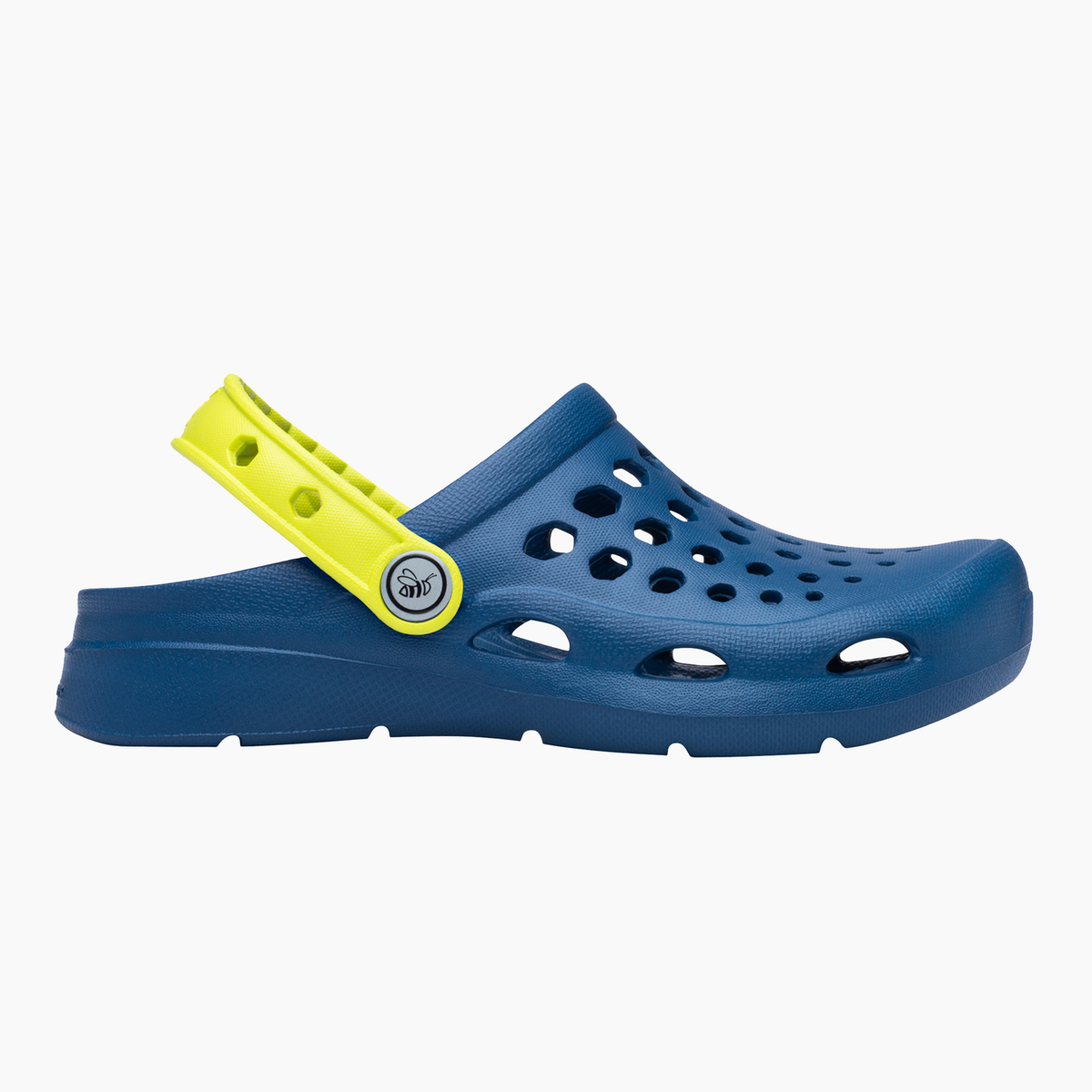 Joybees Kids Active Clogs Sandals Thongs Shoes in Navy/Citrus