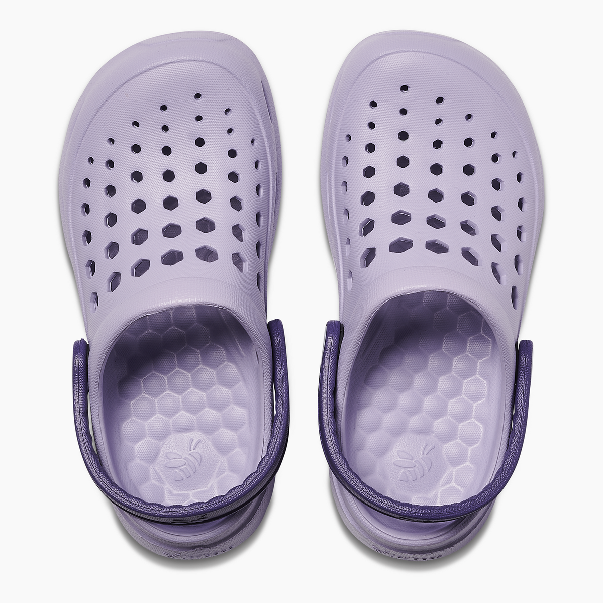 Joybees Kids Active Clogs Thongs Sandals Shoes in Solid Pastel Lilac/Enchantment