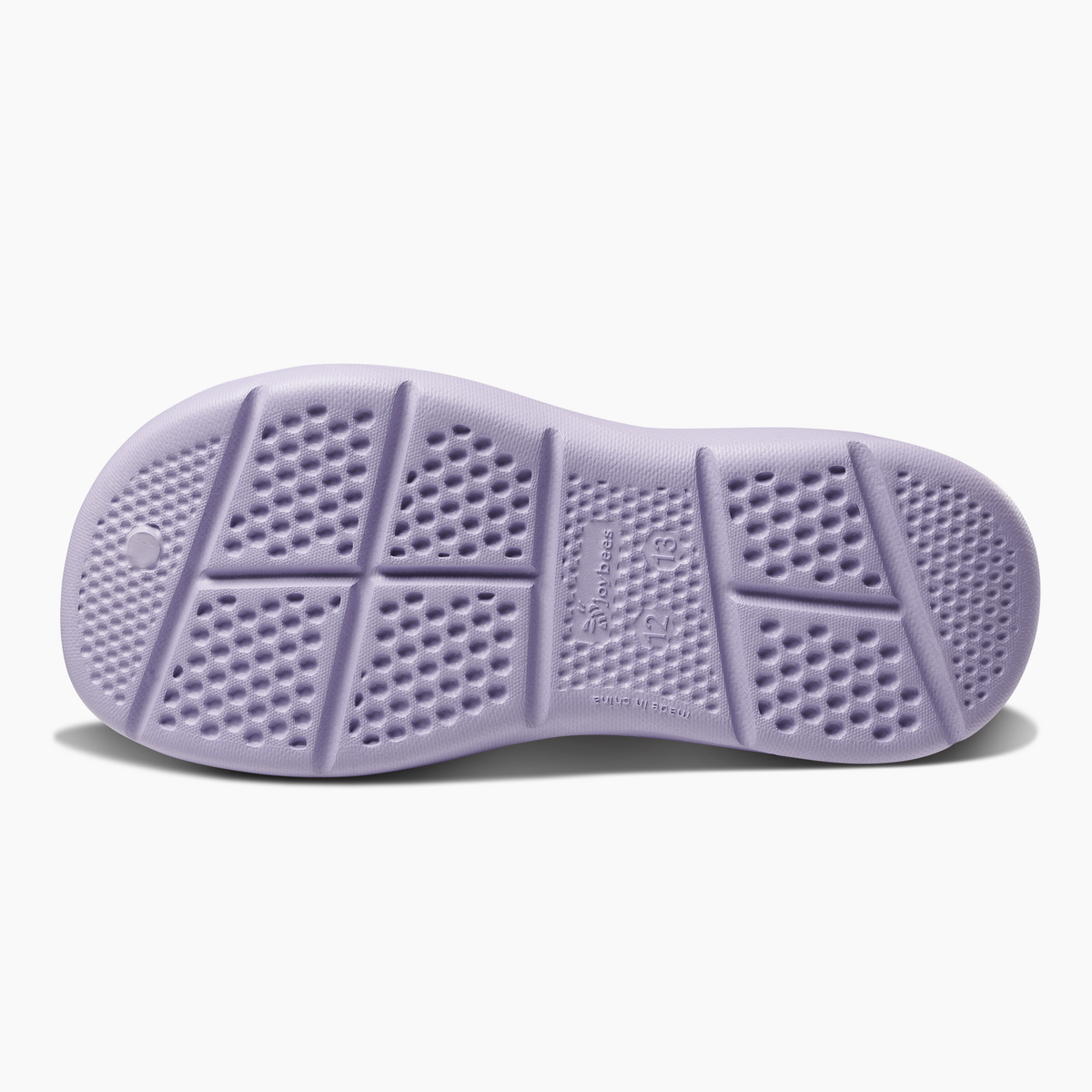 Joybees Kids Active Clogs Thongs Sandals Shoes in Solid Pastel Lilac/Enchantment