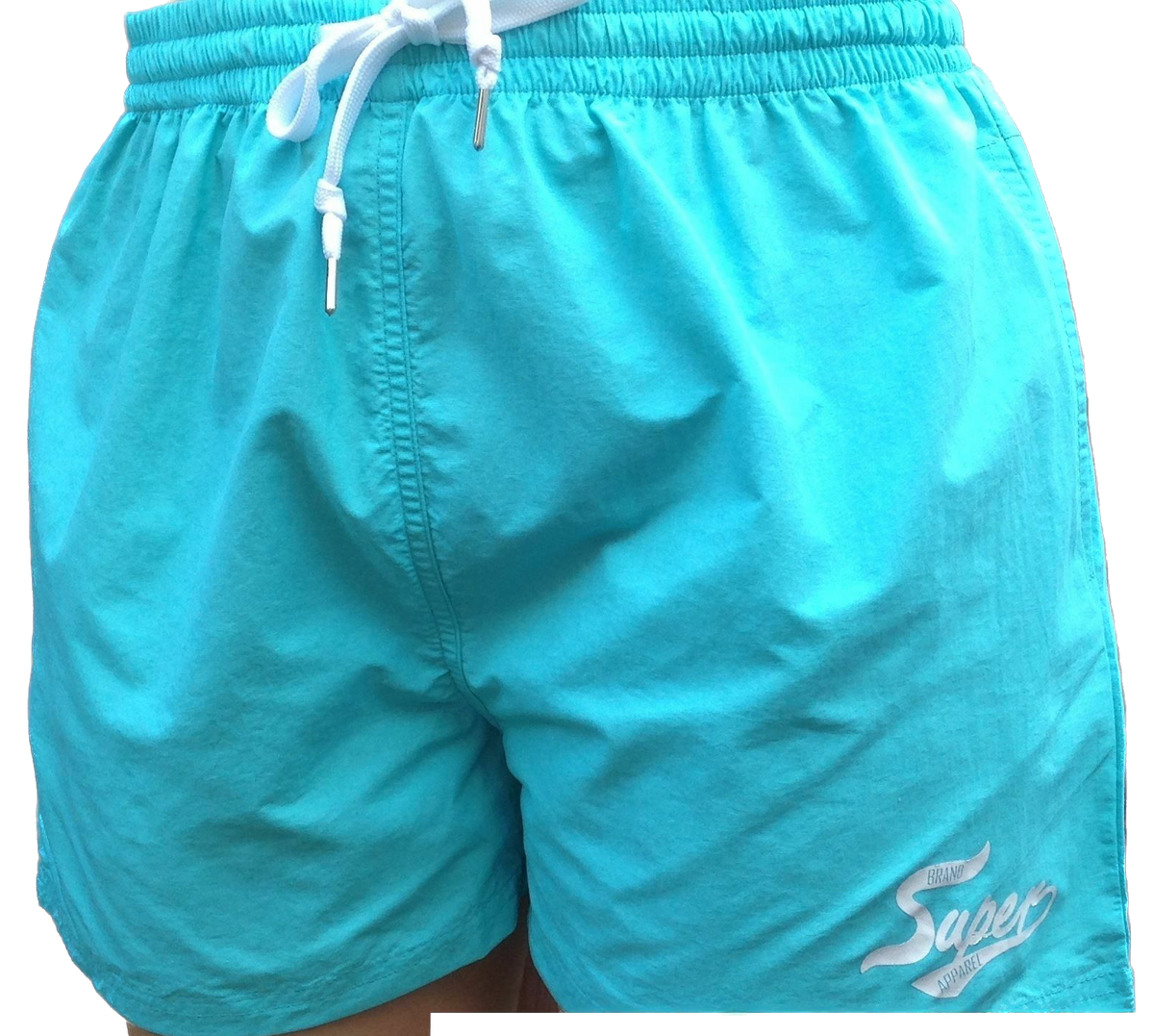 Ladies Board Shorts Beach Microfibre Swim Surf Bottoms - Blue