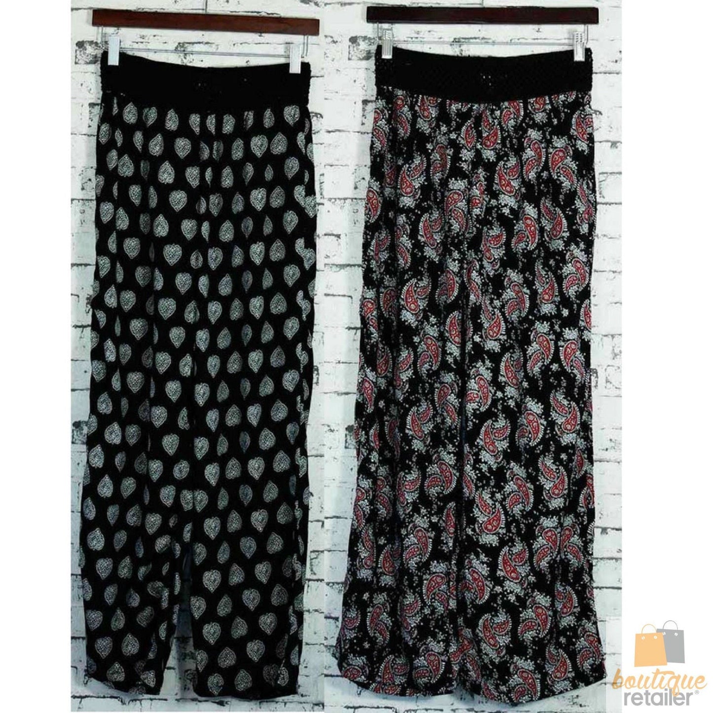 Womens Crotchet Waist Yoga Harem Pants Palazzo Lounge Ladies Trousers Yoga Loose-1