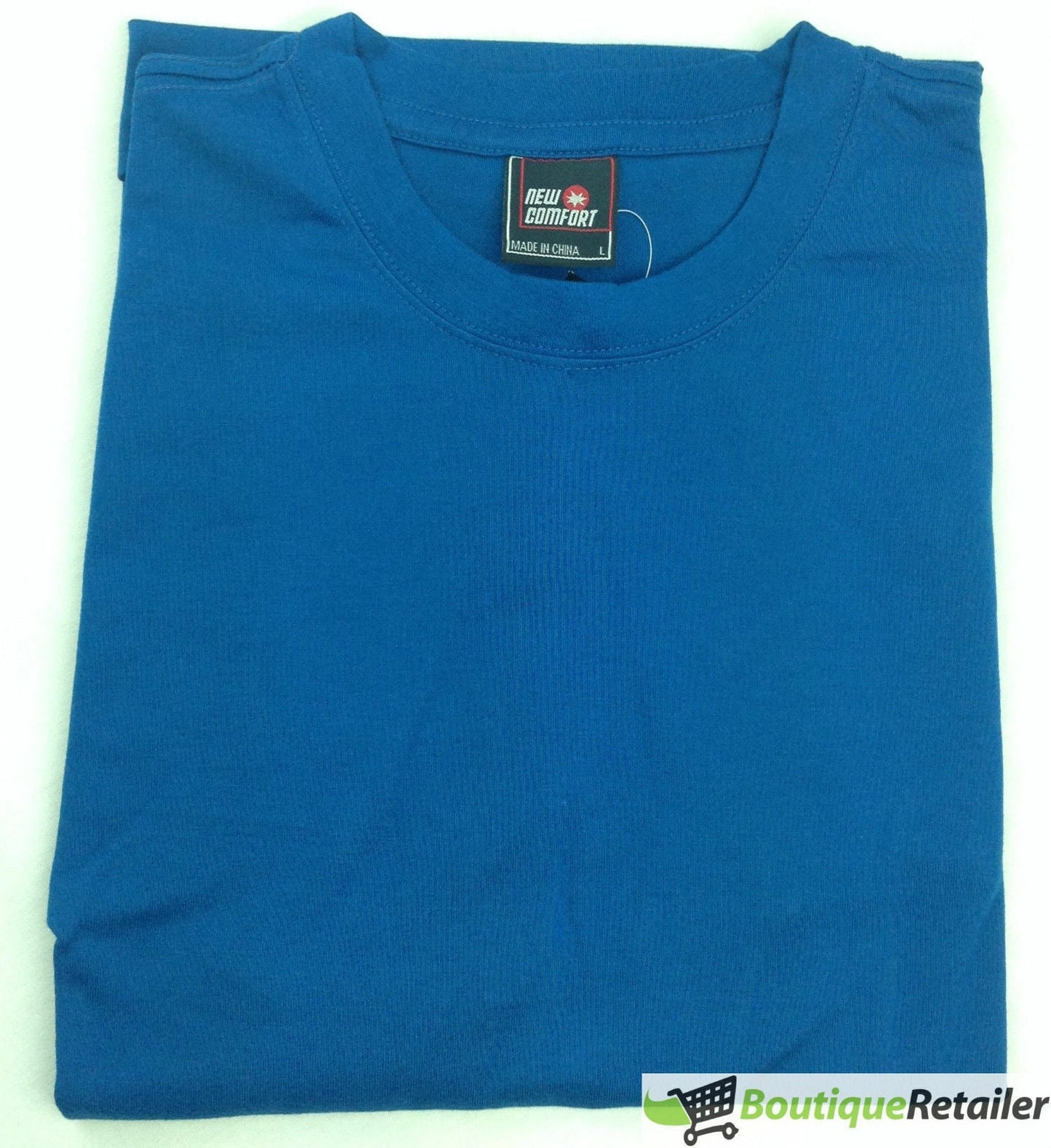 Mens Plain T Shirt 100% COTTON Loose Baggy Fit Blank Tee Top Basic T-Shirt-9