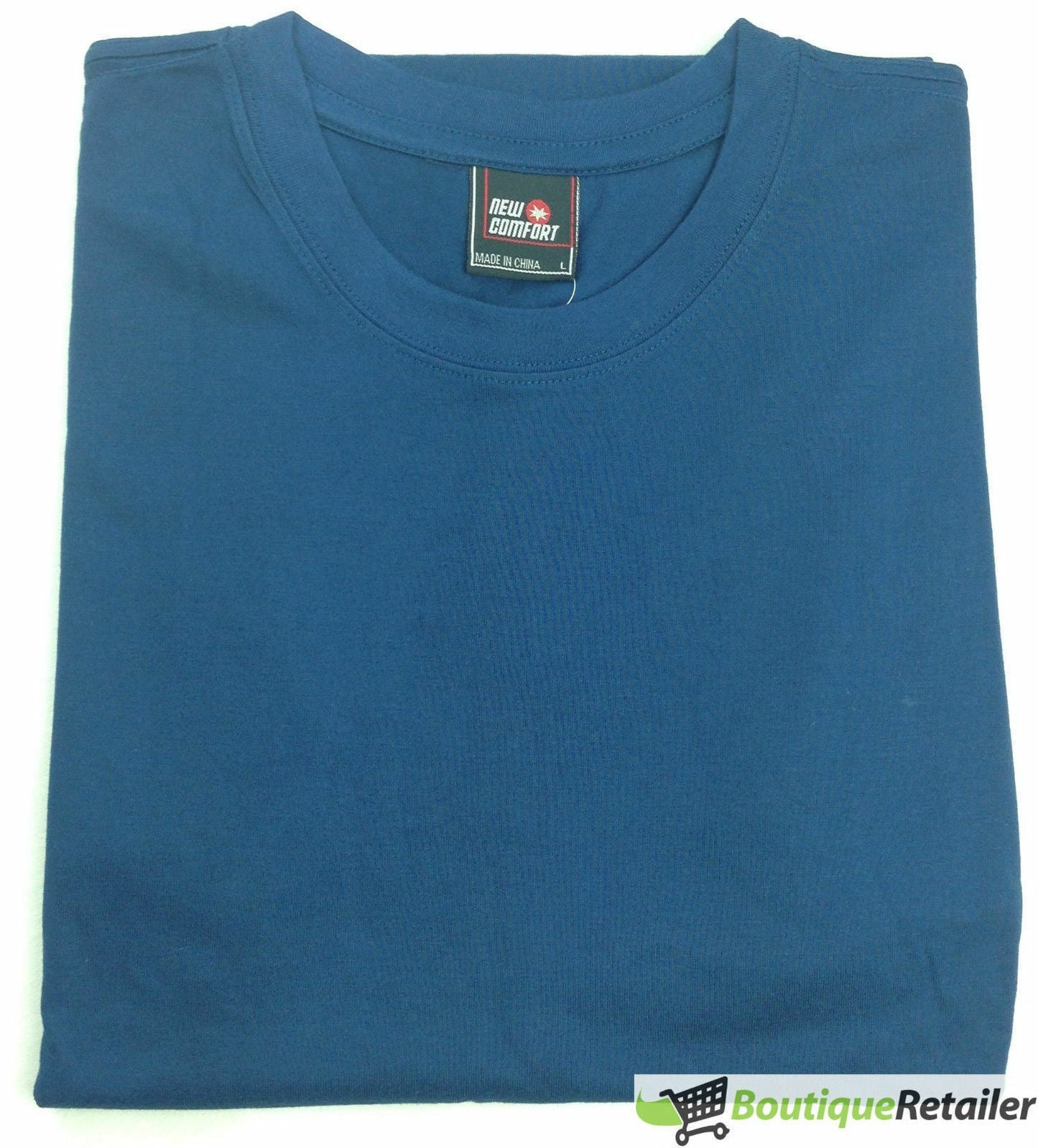Mens Plain T Shirt 100% COTTON Loose Baggy Fit Blank Tee Top Basic T-Shirt-15