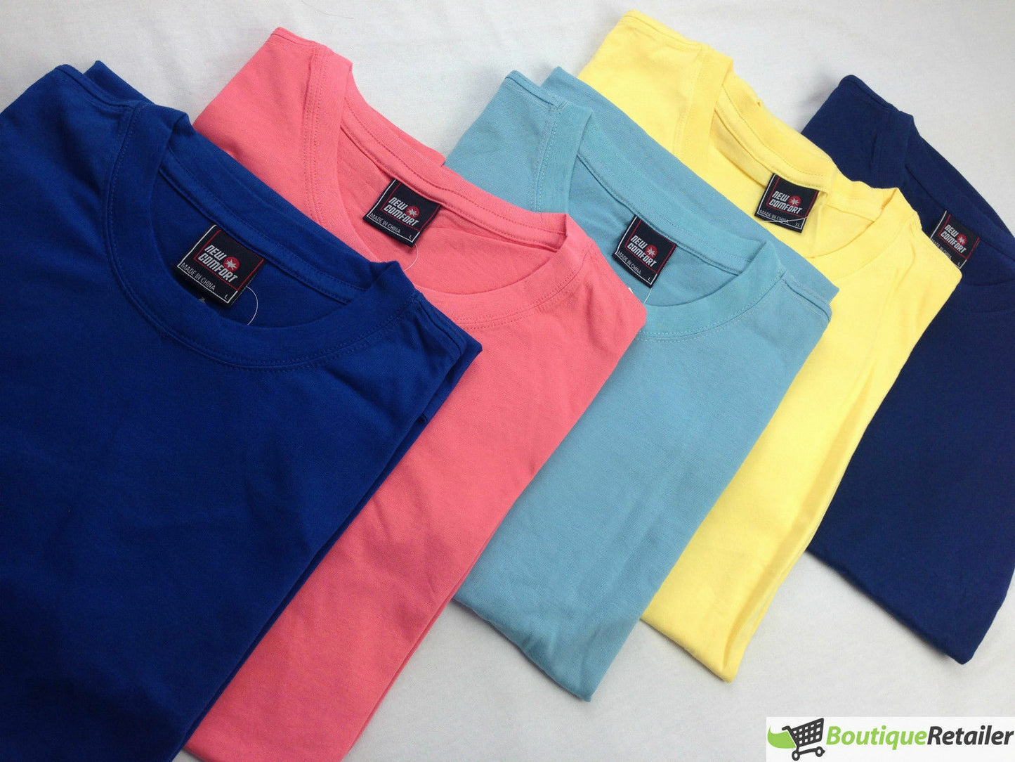 Mens Plain T Shirt 100% COTTON Loose Baggy Fit Blank Tee Top Basic T-Shirt-1