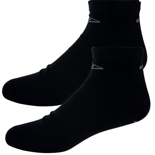 Umbro Mens Trainer Ankle Socks - Black - 1 Pack of 3 Pairs-0