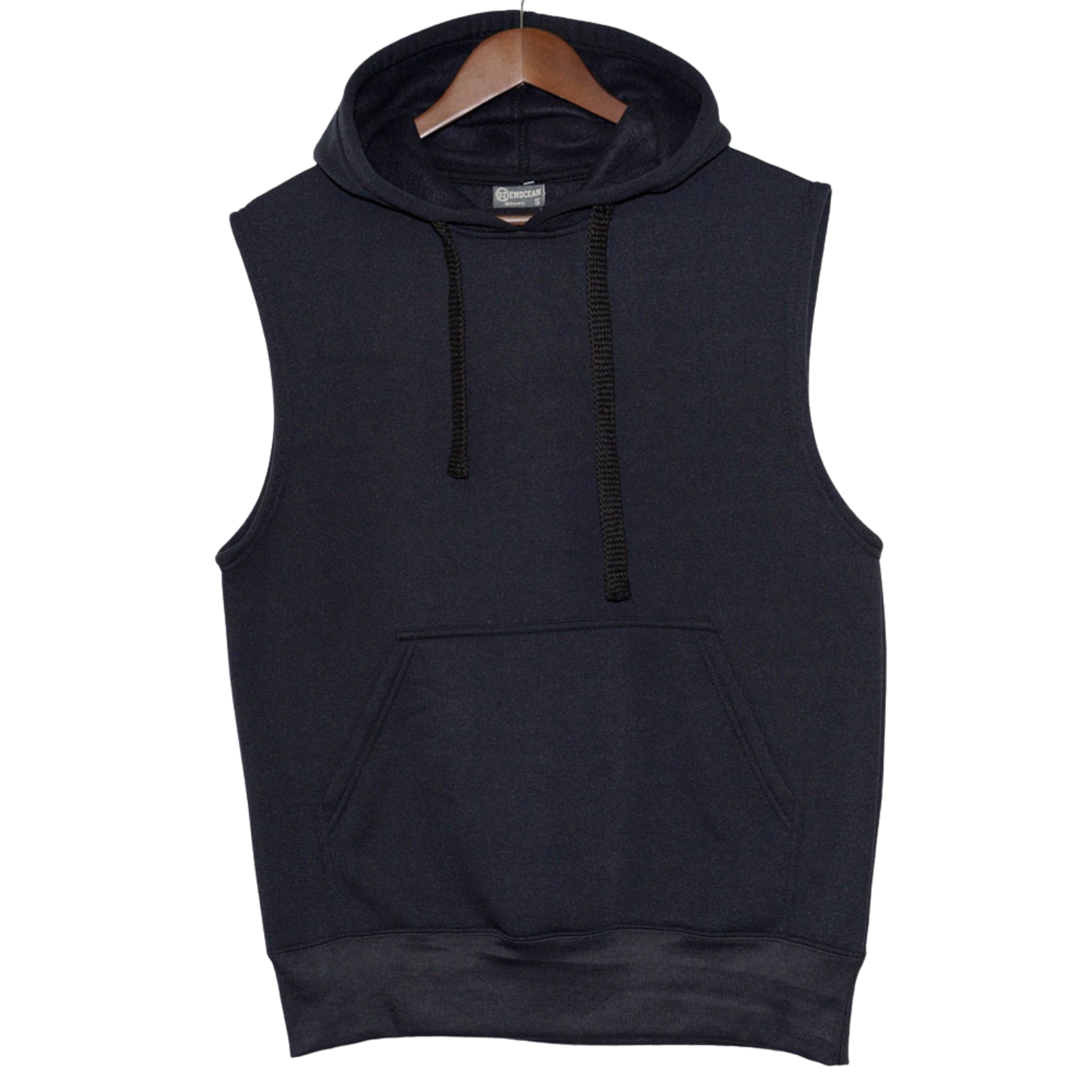 Mens Plain Sleeveless HOODIE Sports Jumper Gym Muscle Top Tank Fleece Warm Vest-4