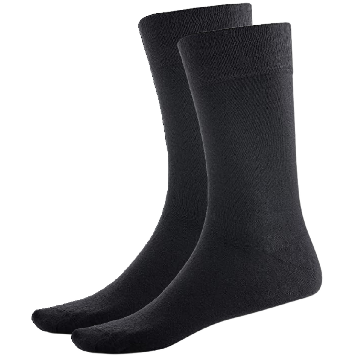 BAMBOO SOCKS Crew Natural Eco Healthy Enviro Unisex Work Anti-Bacterial Business - Black