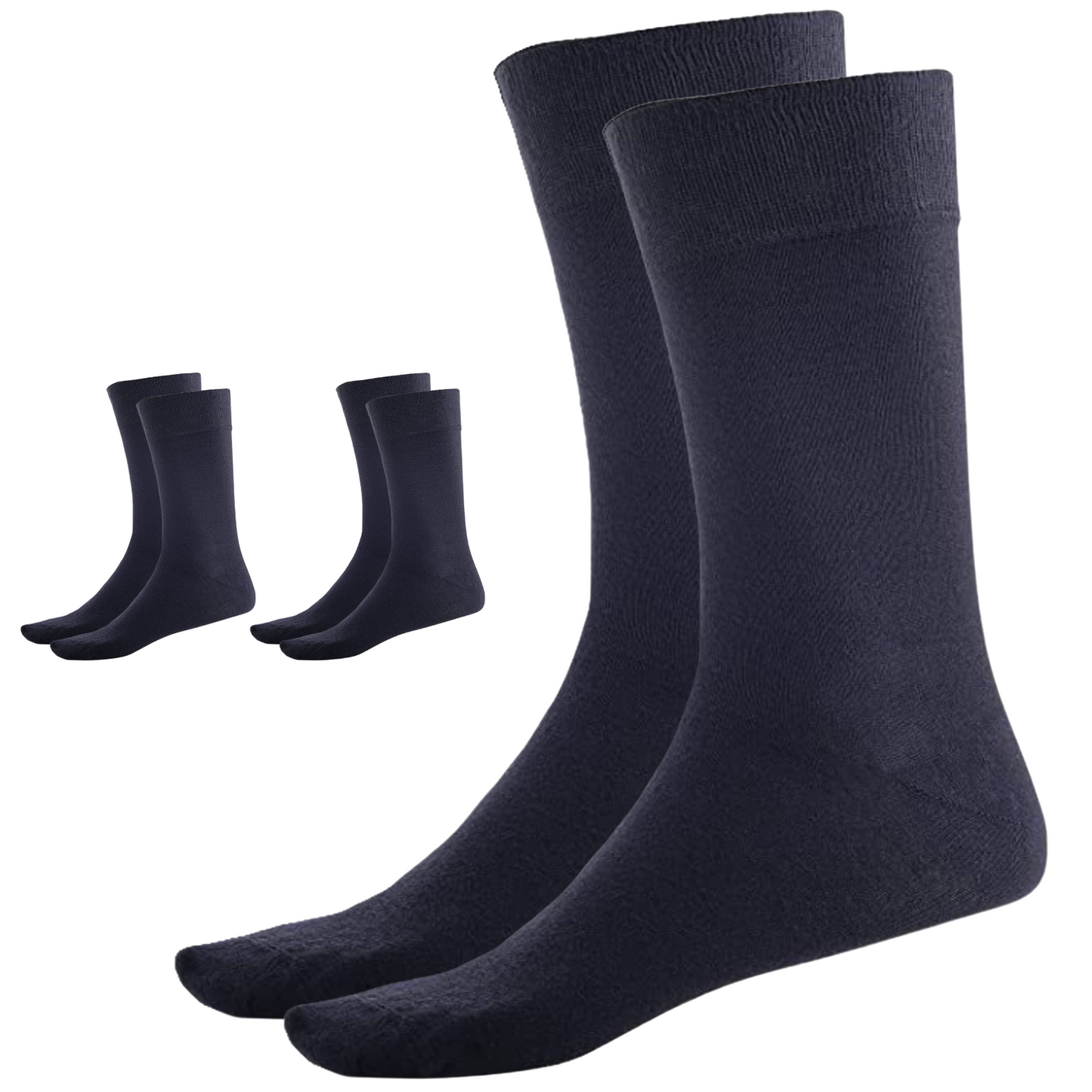 3 Pairs BAMBOO SOCKS Crew Natural Eco Healthy Enviro Unisex Work Business-10