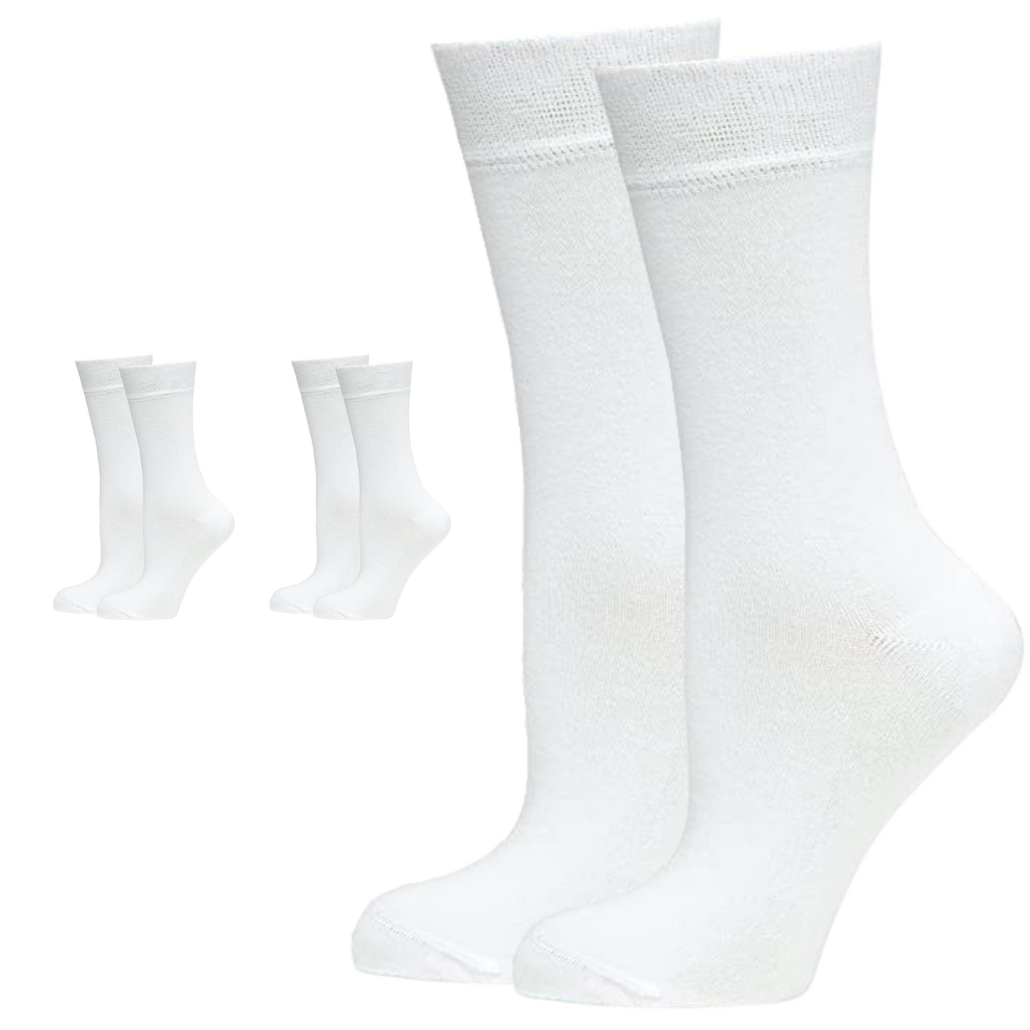 3 Pairs BAMBOO SOCKS Crew Natural Eco Healthy Enviro Unisex Work Business-8