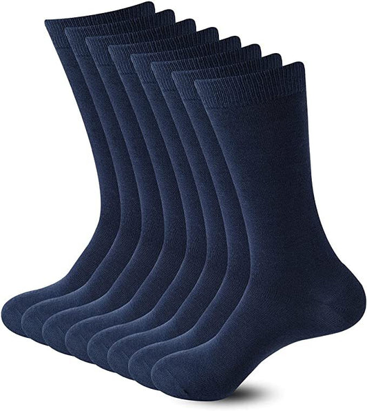 6 Pairs BAMBOO SOCKS Crew Natural Eco Healthy Enviro Unisex Work Business BULK-10