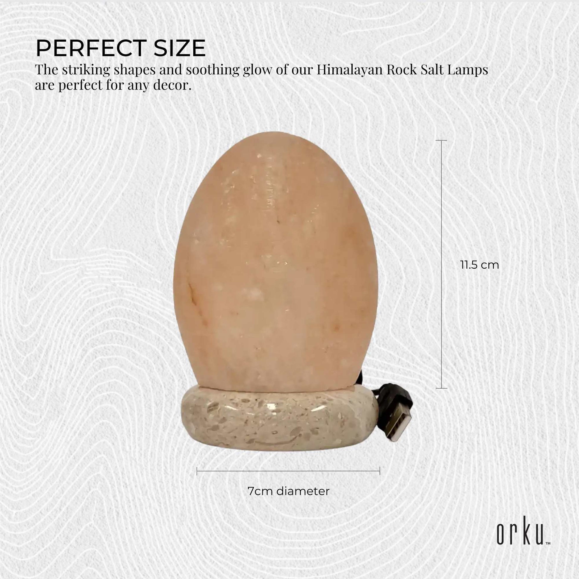 USB Colour Changing Egg Shape Himalayan Pink Salt Lamp Color Change LED Light-3