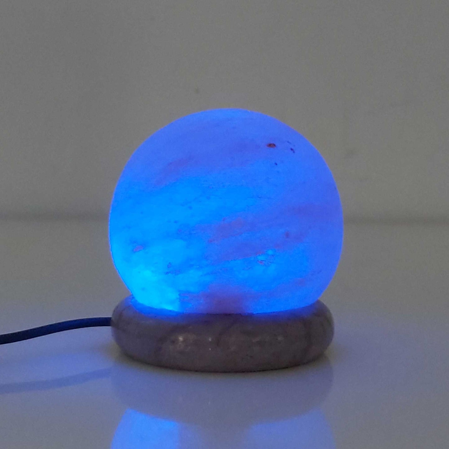 USB Colour Changing Salt Himalayan Lamp - Ball Sphere Shape Pink Rock LED Light-2