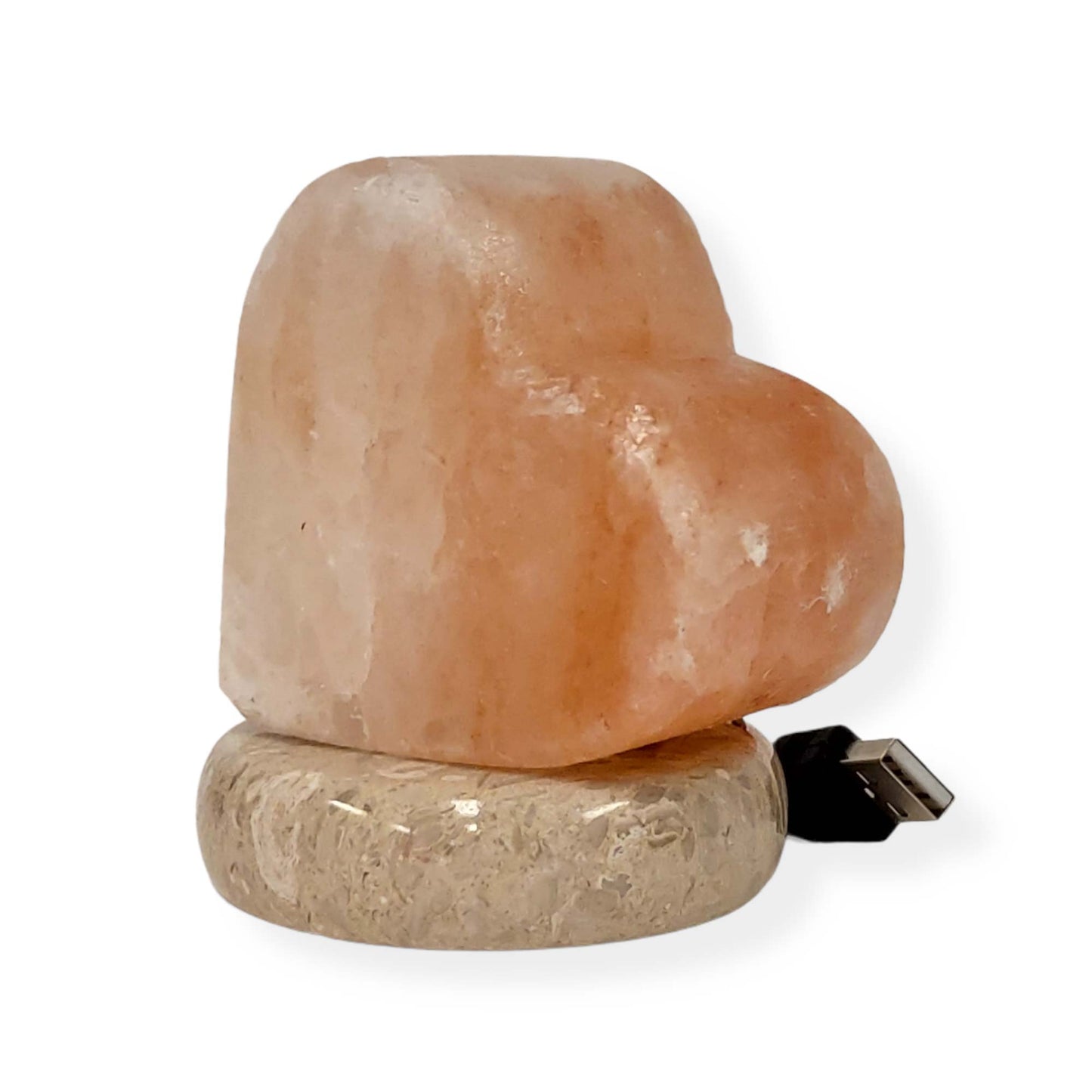 USB Colour Changing Salt Himalayan Lamp - Carved Shape Pink Rock LED Light-4