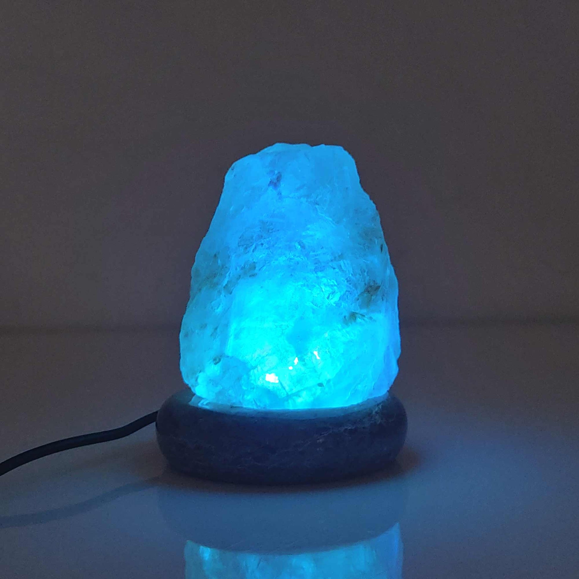 USB Colour Changing Salt Himalayan Lamp - Natural Shape Pink Rock LED Light-3