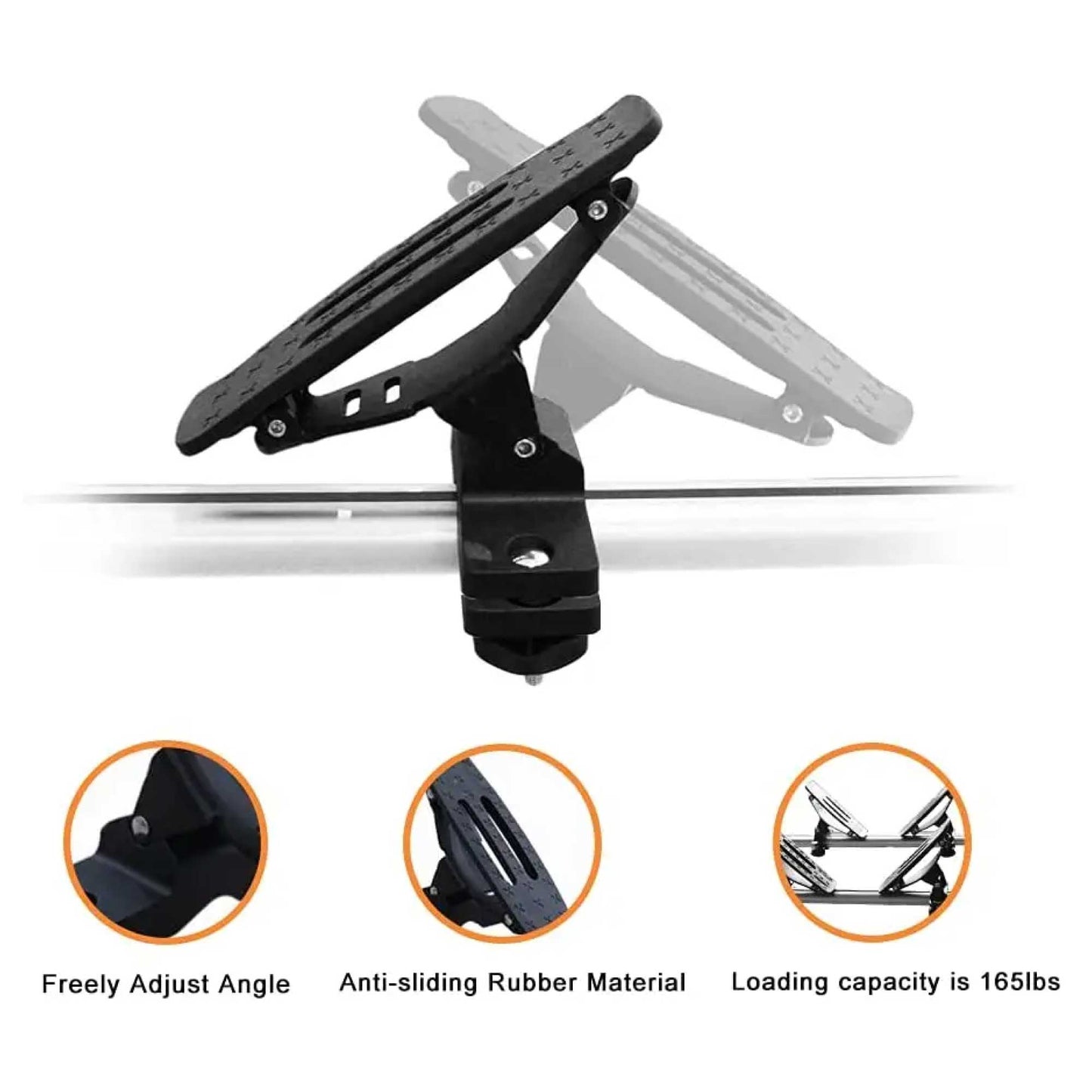 Universal Kayak Holder Car Roof Rack - Travel Saddle Watercraft Carrier Storage-1