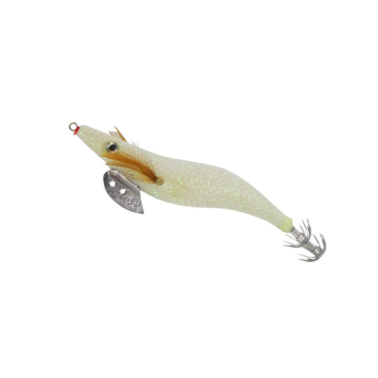 Finesse Rumoika Squid Jig, White Glow, size 2.5, 2 pack-0