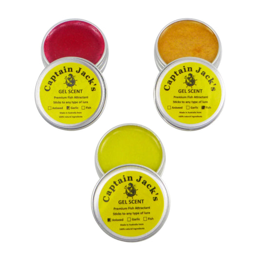 Captain Jack's Originals Gel Scent - 3 Pack, Garlic, Aniseed, Fish-0