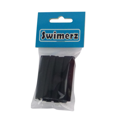 Swimerz Assist Hook Sleeves, Black, 50mmL X 6mmD, Qty 15-0