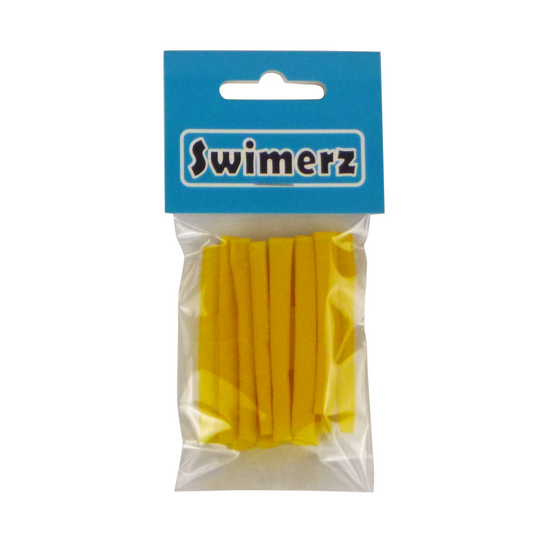 Swimerz Assist Hook Sleeves, Yellow, 50mmL X 4mmD, Qty 15-0