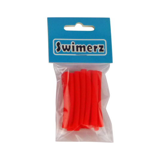 Swimerz Assist Hook Sleeves, Red, 50mmL X 4mmD, Qty 15-0