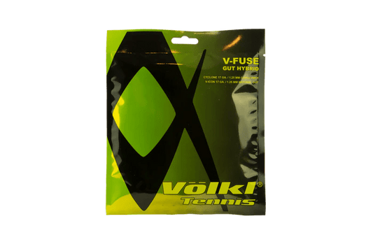 Volkl V-Blast 16g Hybrid Tennis String Set (Yellow/Black Silver)