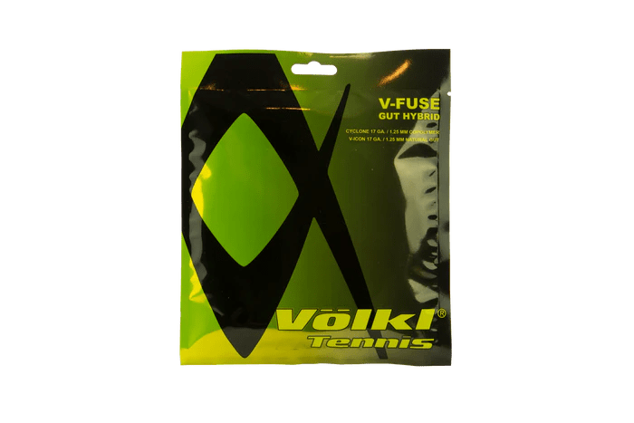 Volkl V-Blast 16g Hybrid Tennis String Set (Yellow/Black Silver)